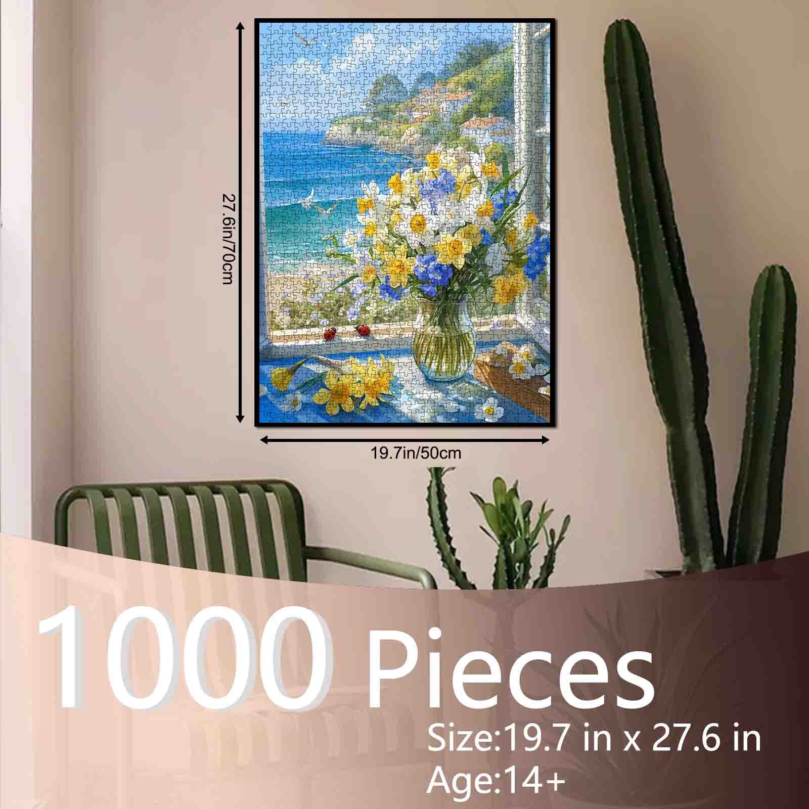 tucocoo-coastal-window-flowers-puzzle-1000-teile-meer image 5