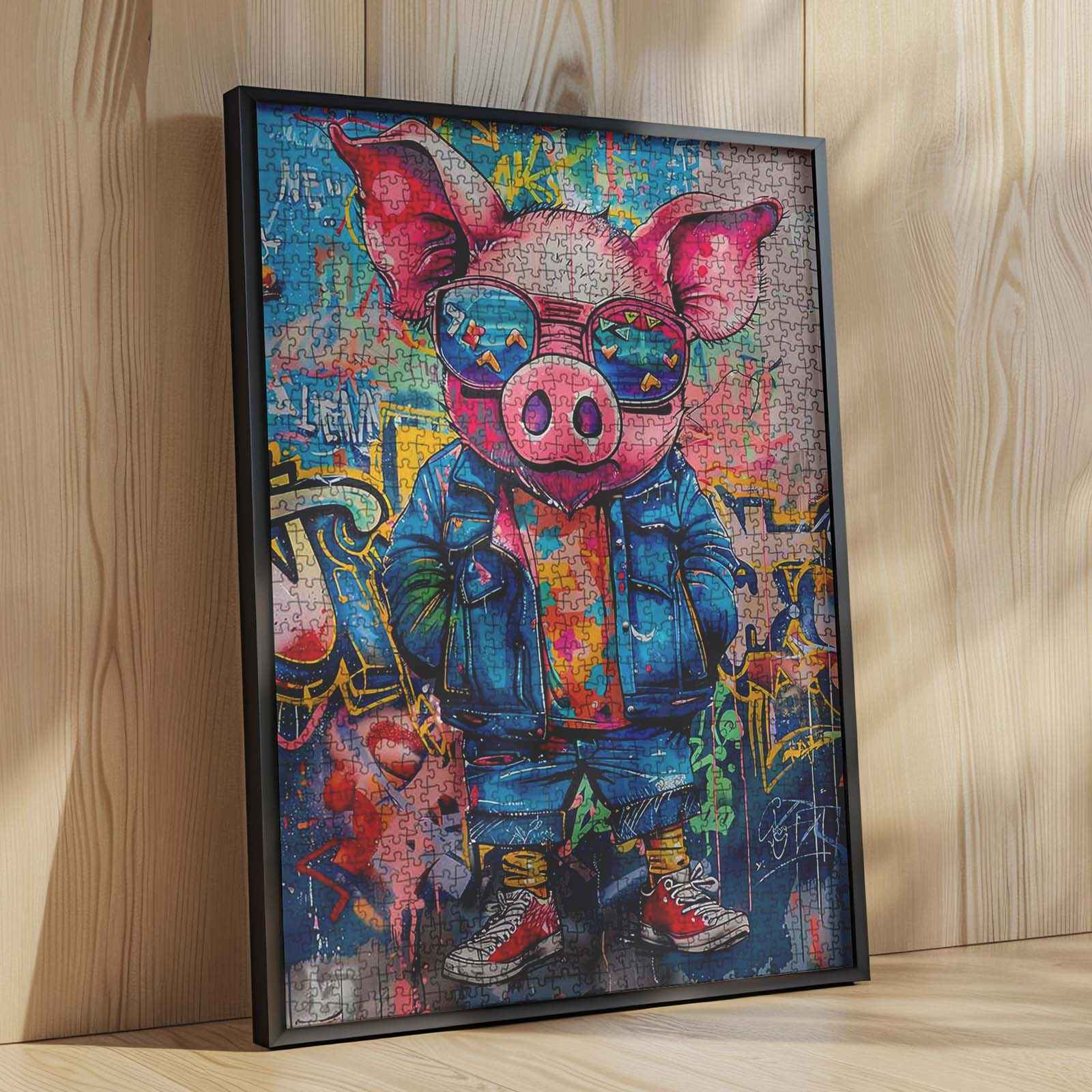 tucocoo-jigsaw-cool-pig-street-art-puzzle-1000-teile-schwein image 4