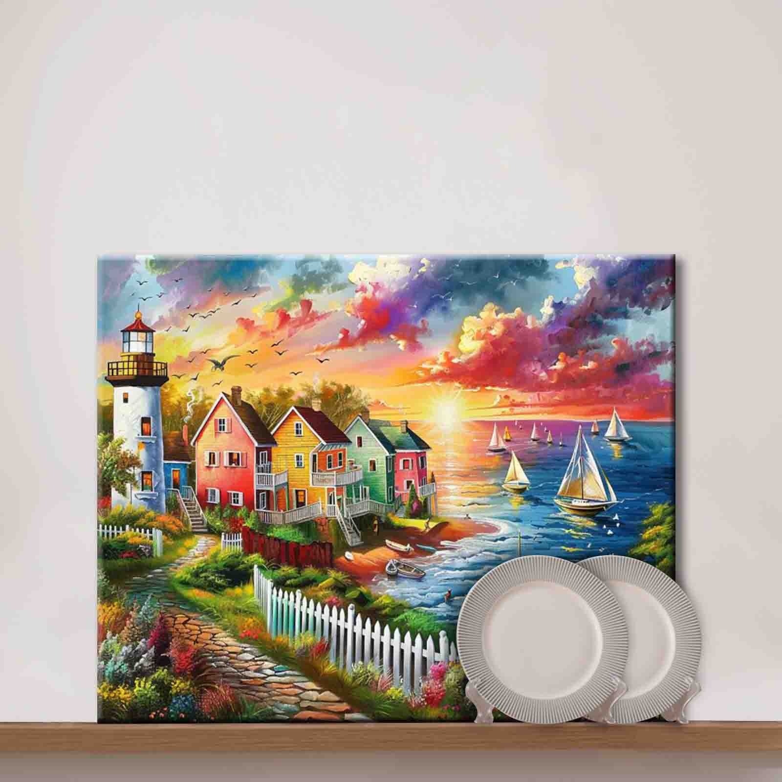 tucocoo-sunset-lighthouse-coastline-malen-nach-zahlen-40x50-ohne-rahmen image 3