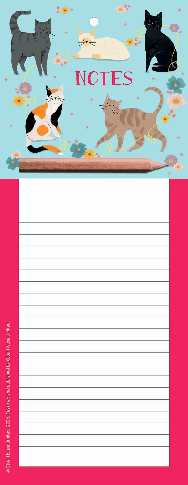 otter-house-mixed-cats-magnet-notizblock-katzen-a6-mit-stift image 1