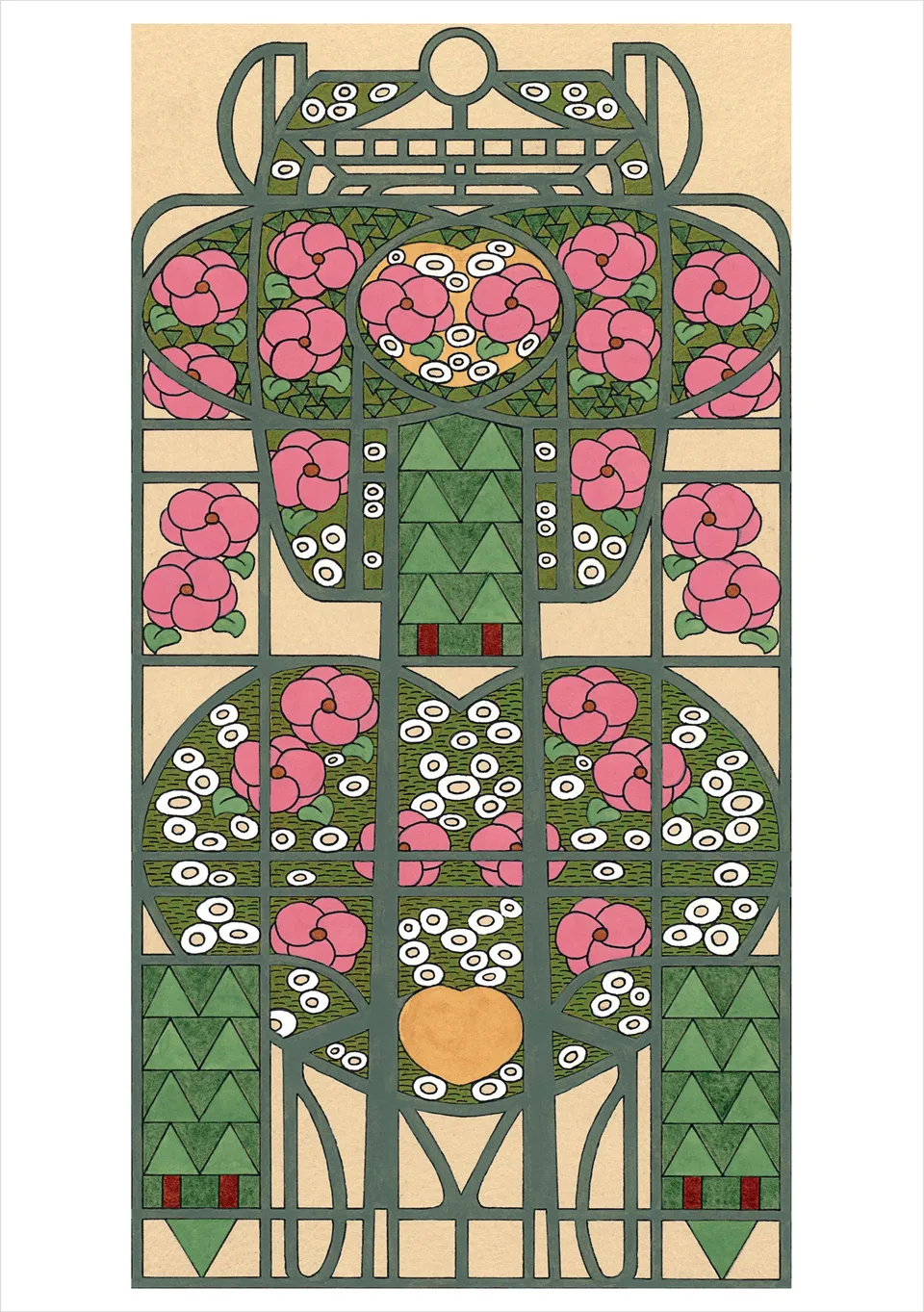 pomegranate-blank-notecards-cj-hurley-camellia-and-rose-klappkarte image 1