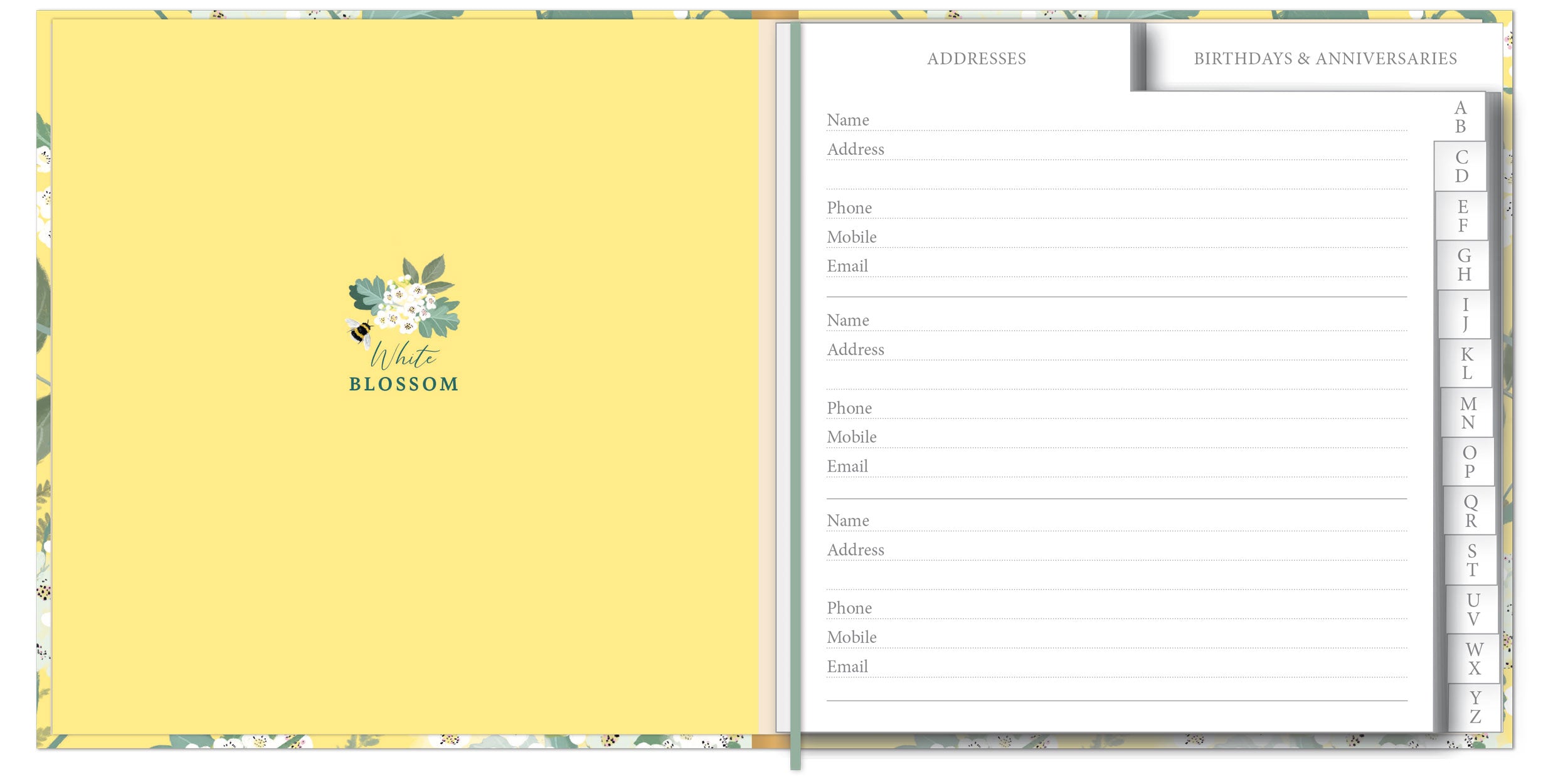 otter-house-rspb-white-blossom-adressbuch-bienen-geburtstage image 3