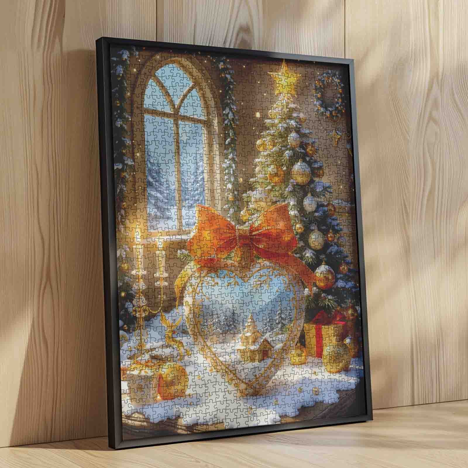 tucocoo-golden-holiday-heart-puzzle-1000-teile-weihnachten image 4
