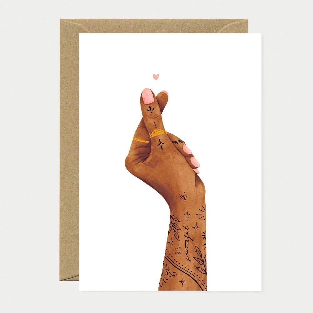 all-the-ways-to-say-finger-heart-gru-karte-herz-hand image 1