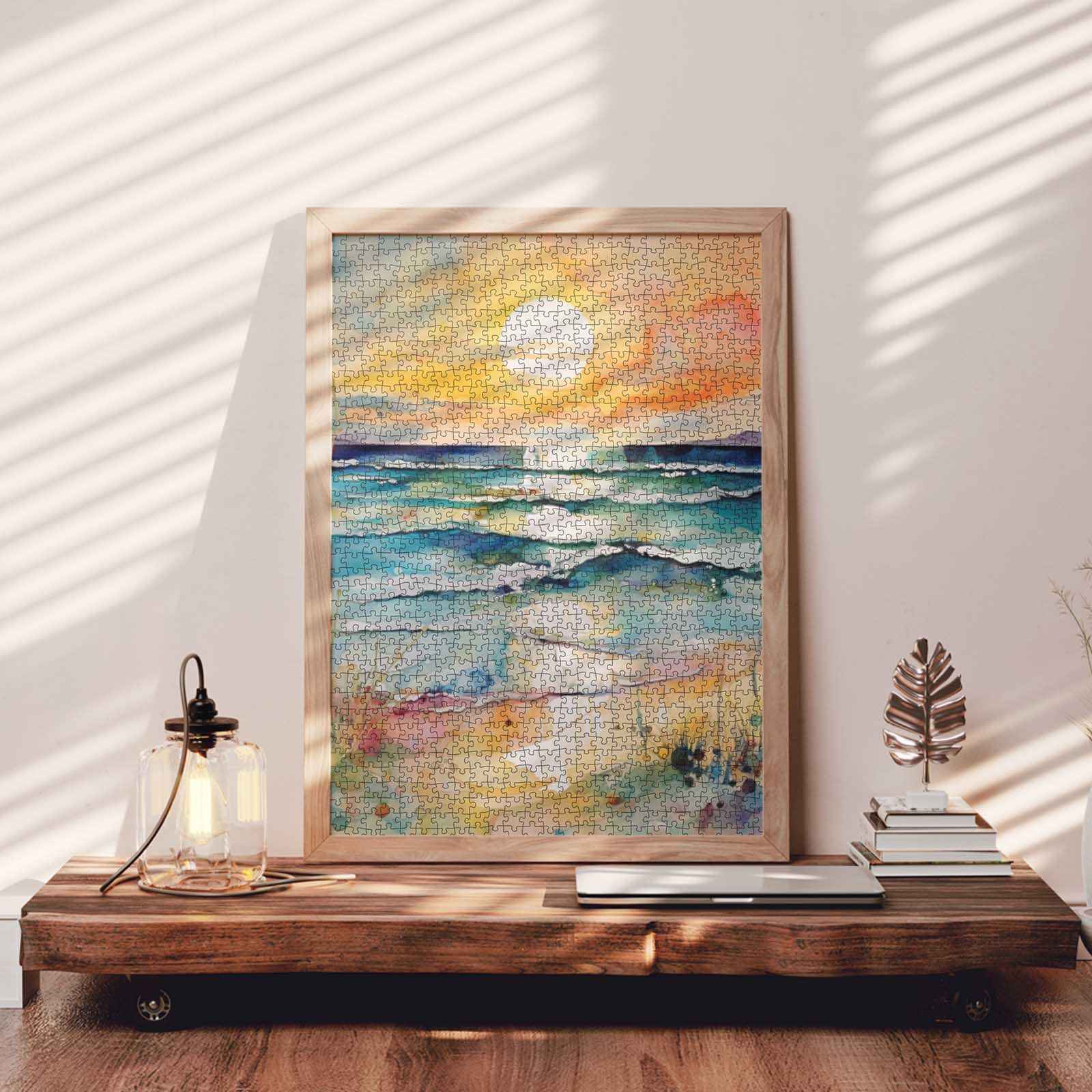 tucocoo-golden-shore-sunset-puzzle-1000-teile-strand image 3
