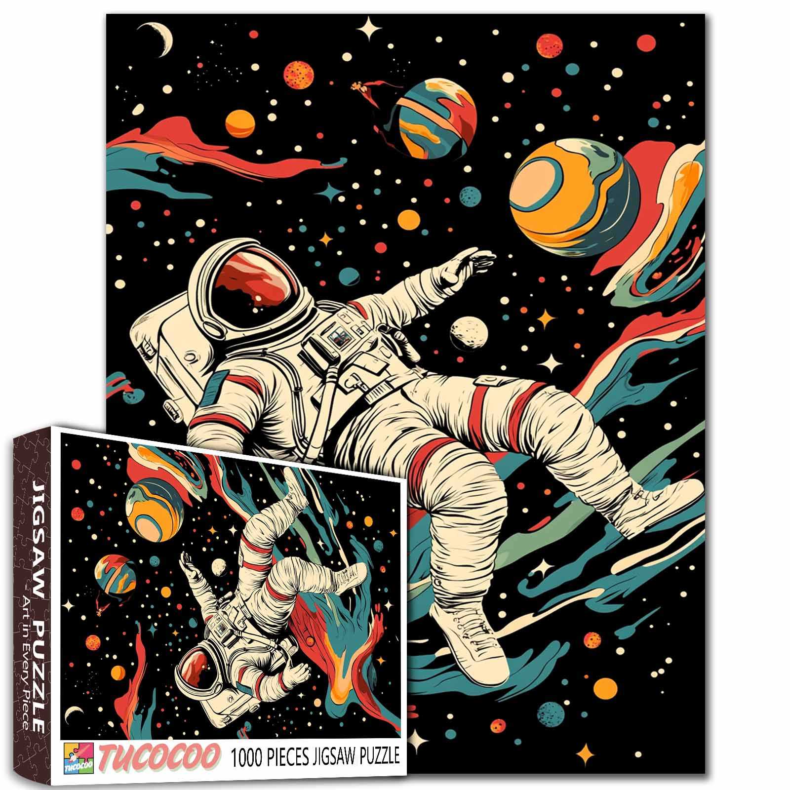 tucocoo-jigsaw-puzzles-astronaut-floating-in-space-puzzle-1000-teile image 1