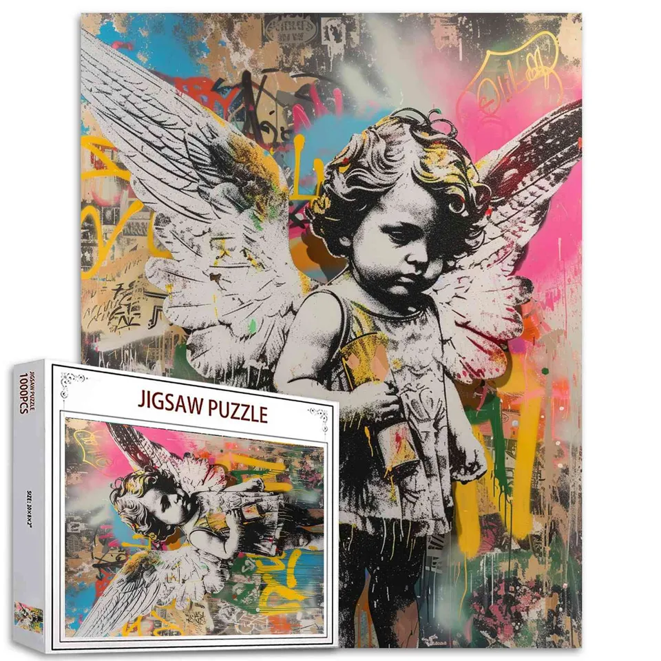tucocoo-angelic-graffiti-street-art-puzzle-1000-teile-engel image 1