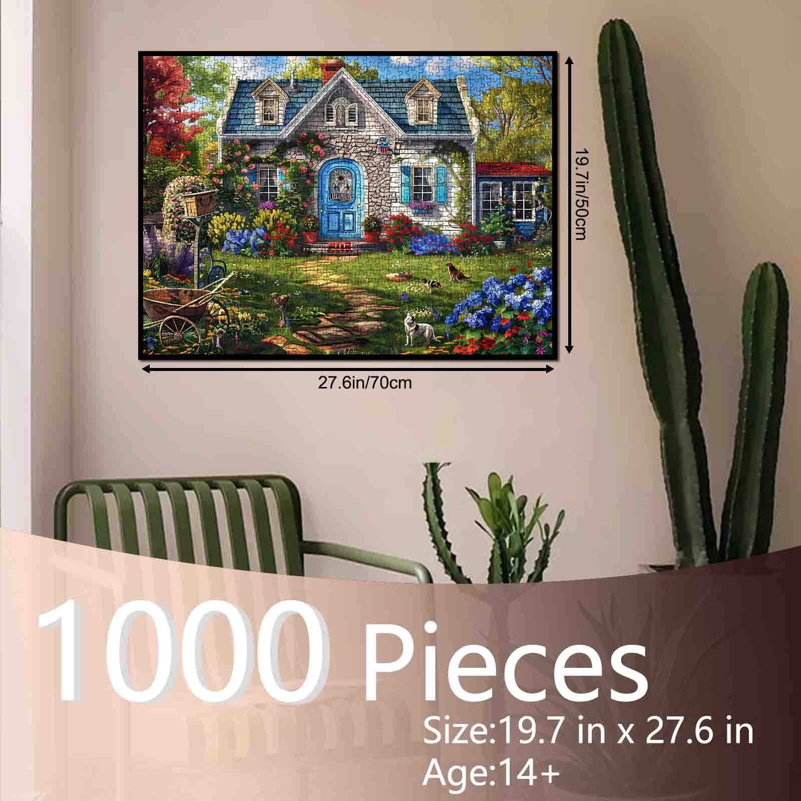 tucocoo-blue-door-house-puzzle-1000-teile-cottage image 5
