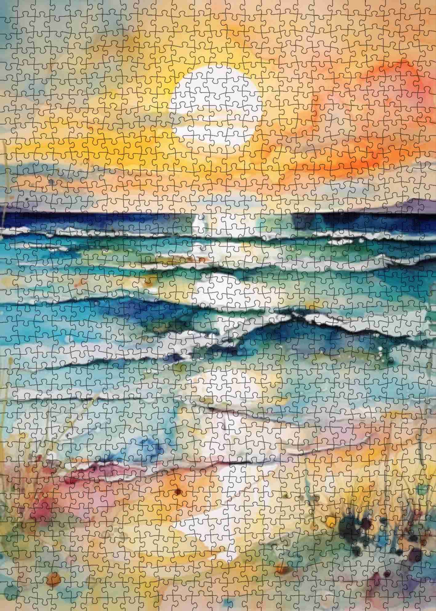 tucocoo-golden-shore-sunset-puzzle-1000-teile-strand image 2