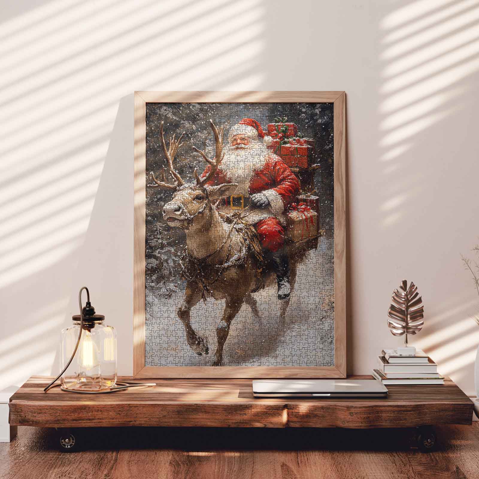 tucocoo-santa-riding-reindeer-puzzle-1000-teile image 3