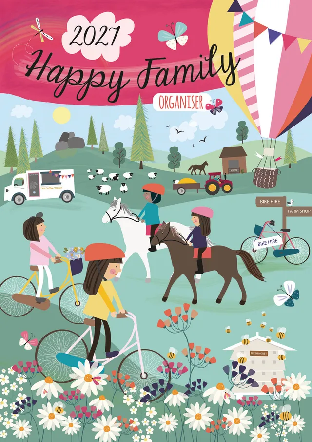 otter-house-happy-family-planner-a3-kalender-2027 image 1