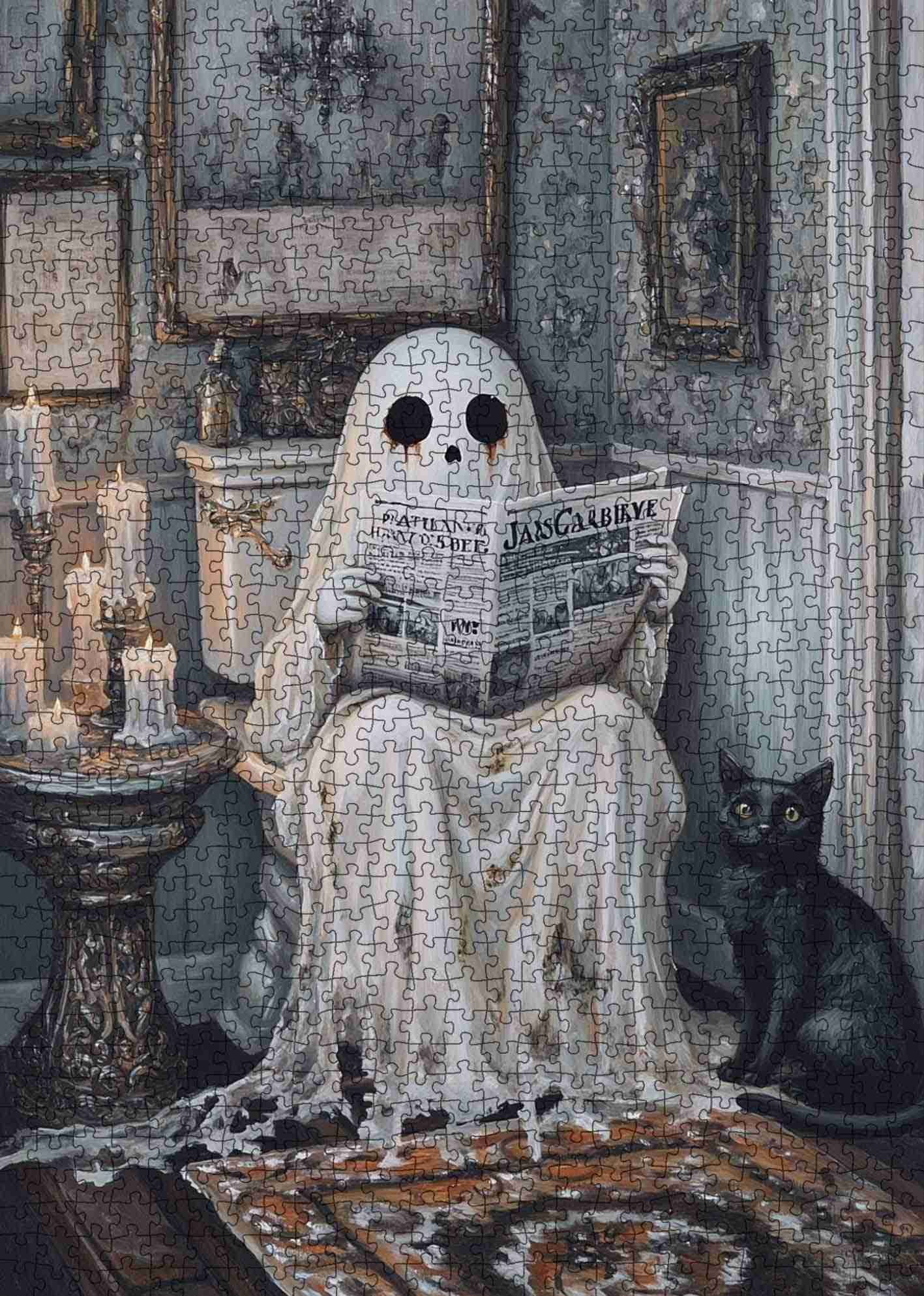 tucocoo-ghostly-reading-moment-puzzle-1000-teile-geist image 2