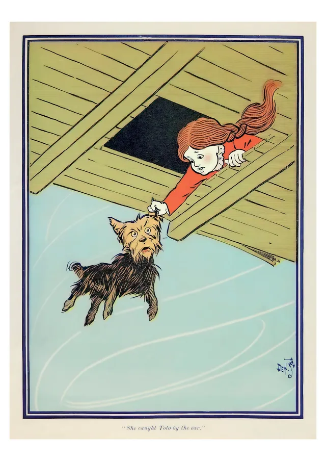 pomegranate-denslow-toto-postkarte-wonderful-wizard-of-oz image 1