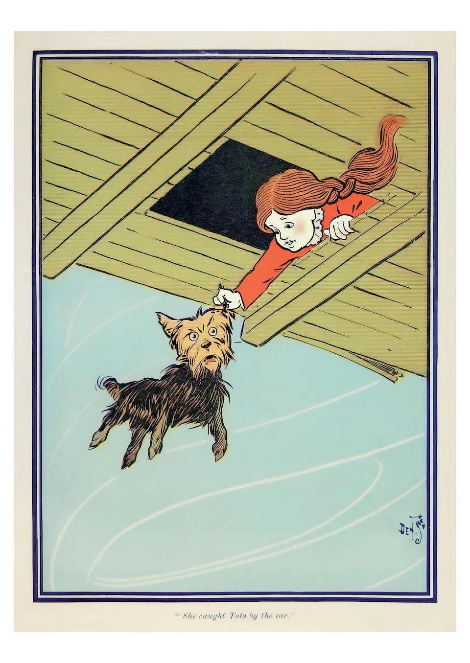 pomegranate-denslow-toto-postkarte-wonderful-wizard-of-oz image 1