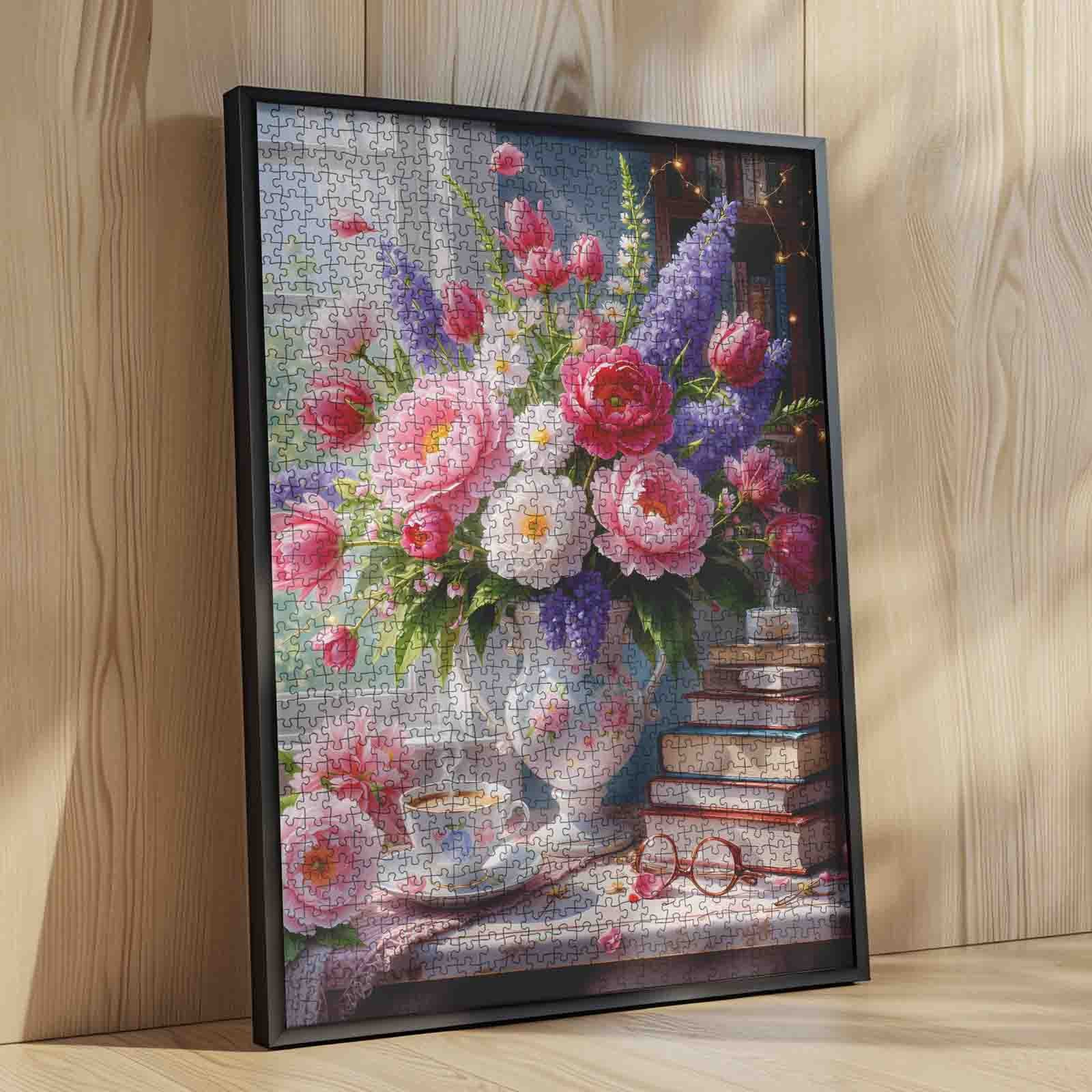 tucocoo-blooming-library-morning-puzzle-1000-teile-blumen image 4
