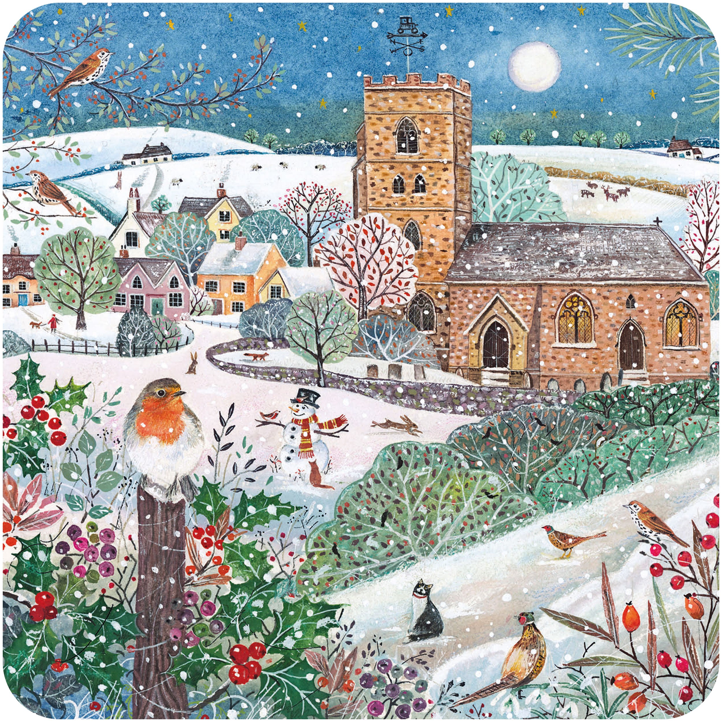 otter-house-christmas-rspb-snowy-countryside-weihnachtskarten-10-st-ck image 1