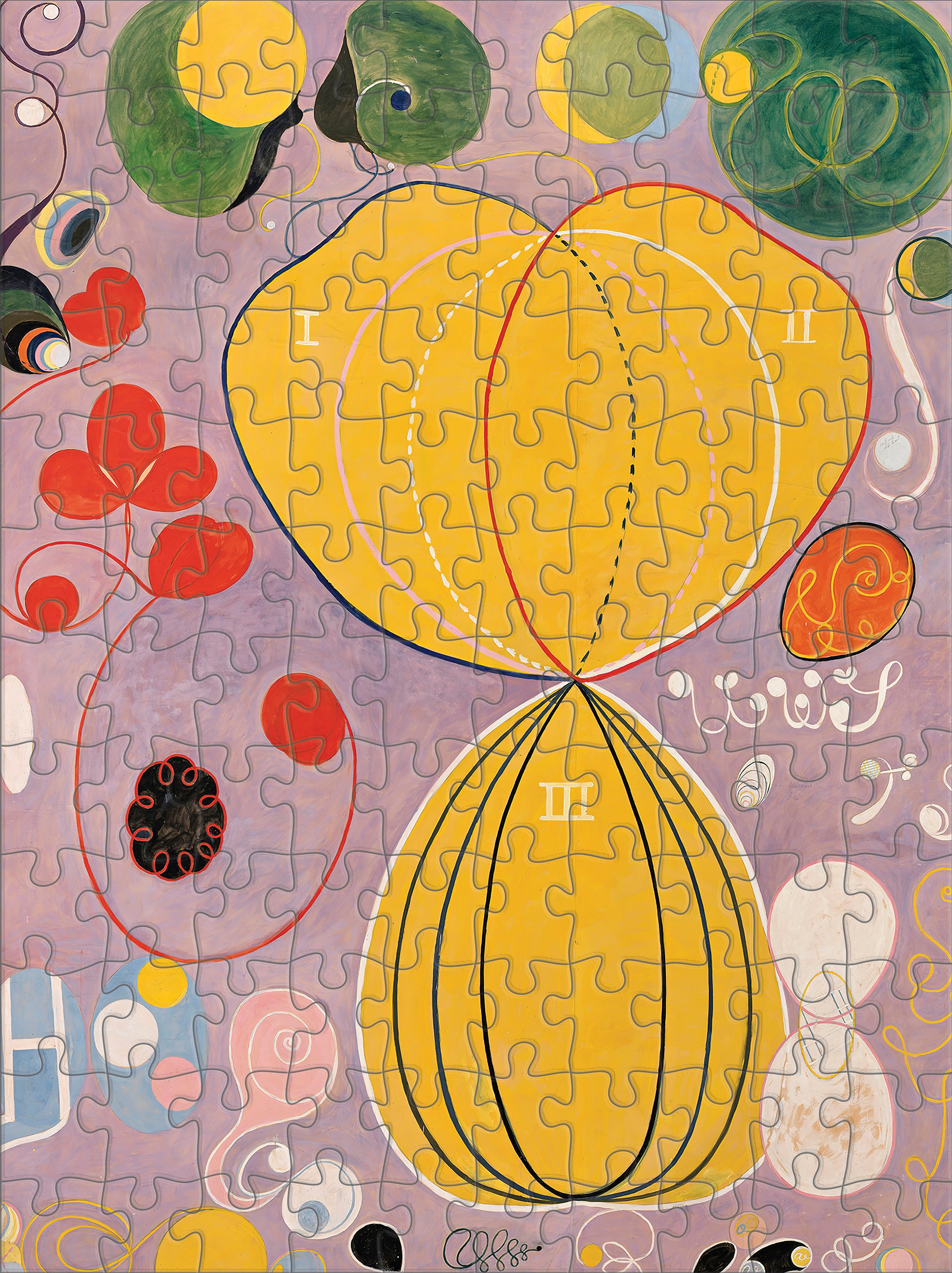 pomegranate-hilma-af-klint-puzzle-120-teile-set-abstrakt image 3
