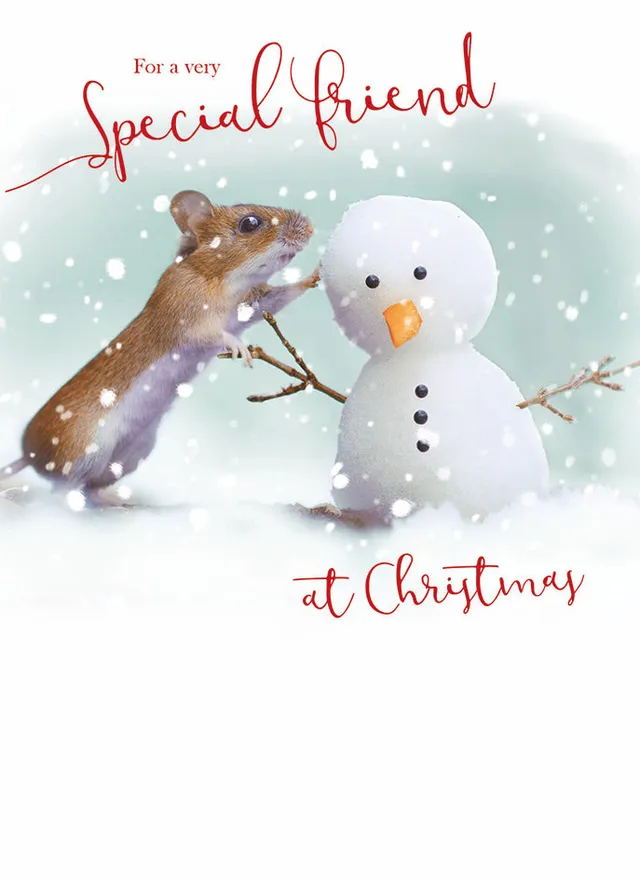 otter-house-christmas-special-friend-weihnachtskarte-maus-schneemann image 1