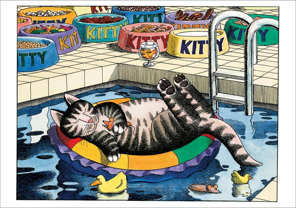 pomegranate-b-kliban-poolcat-geburtstagskarte-katze image 1