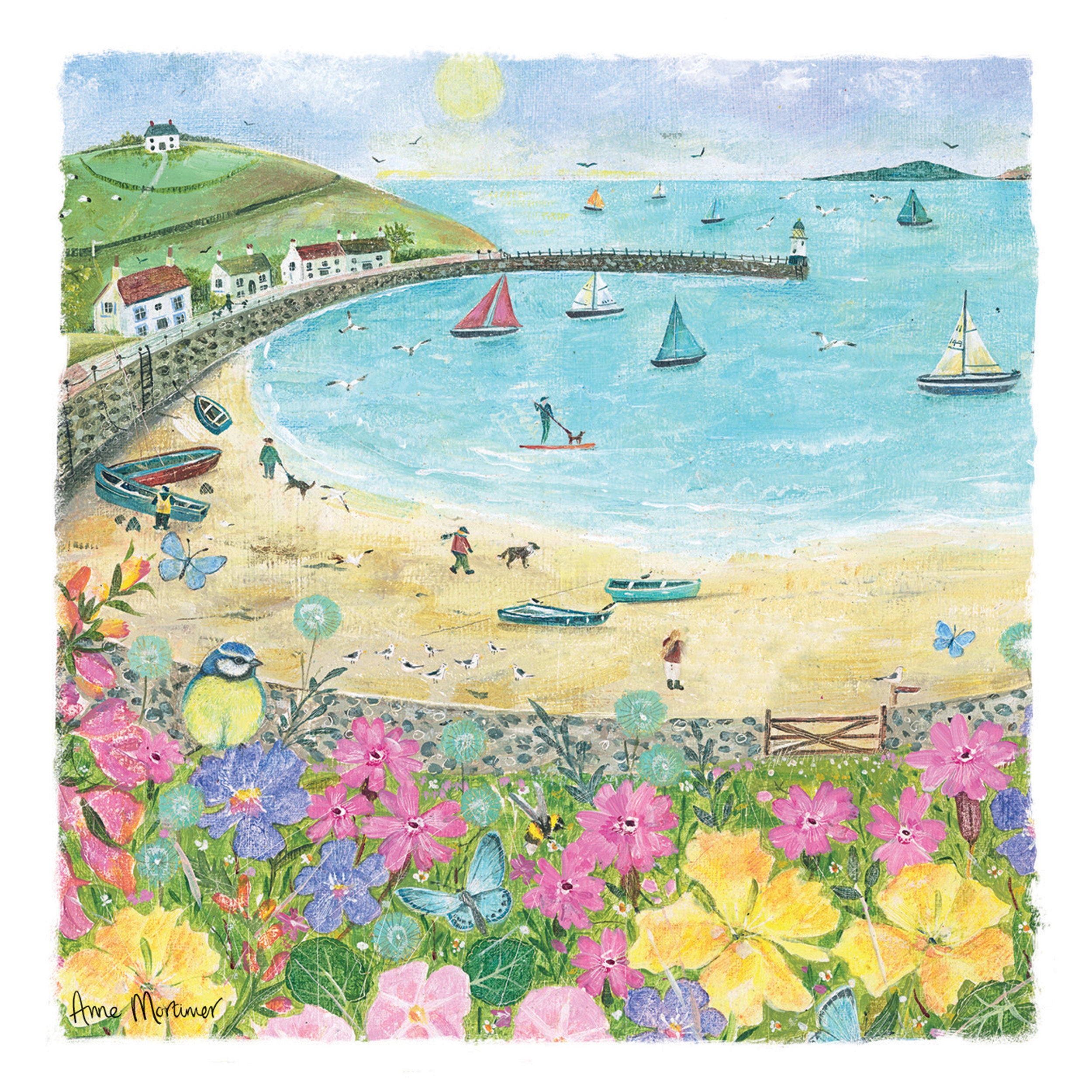 otter-house-at-the-beach-notecards-10-karten-meer image 2