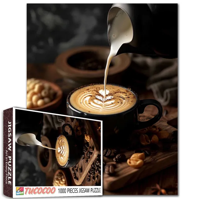 tucocoo-jigsaw-puzzles-latte-art-coffee-puzzle-1000-teile-kaffee image 1