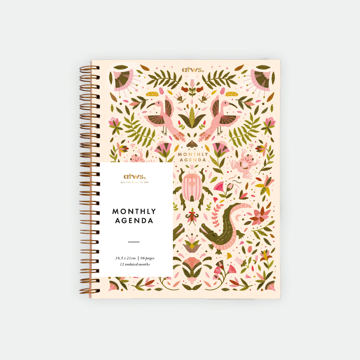 all-the-ways-to-say-pink-croco-monatsplaner-spiral-16-5x21-cm image 1