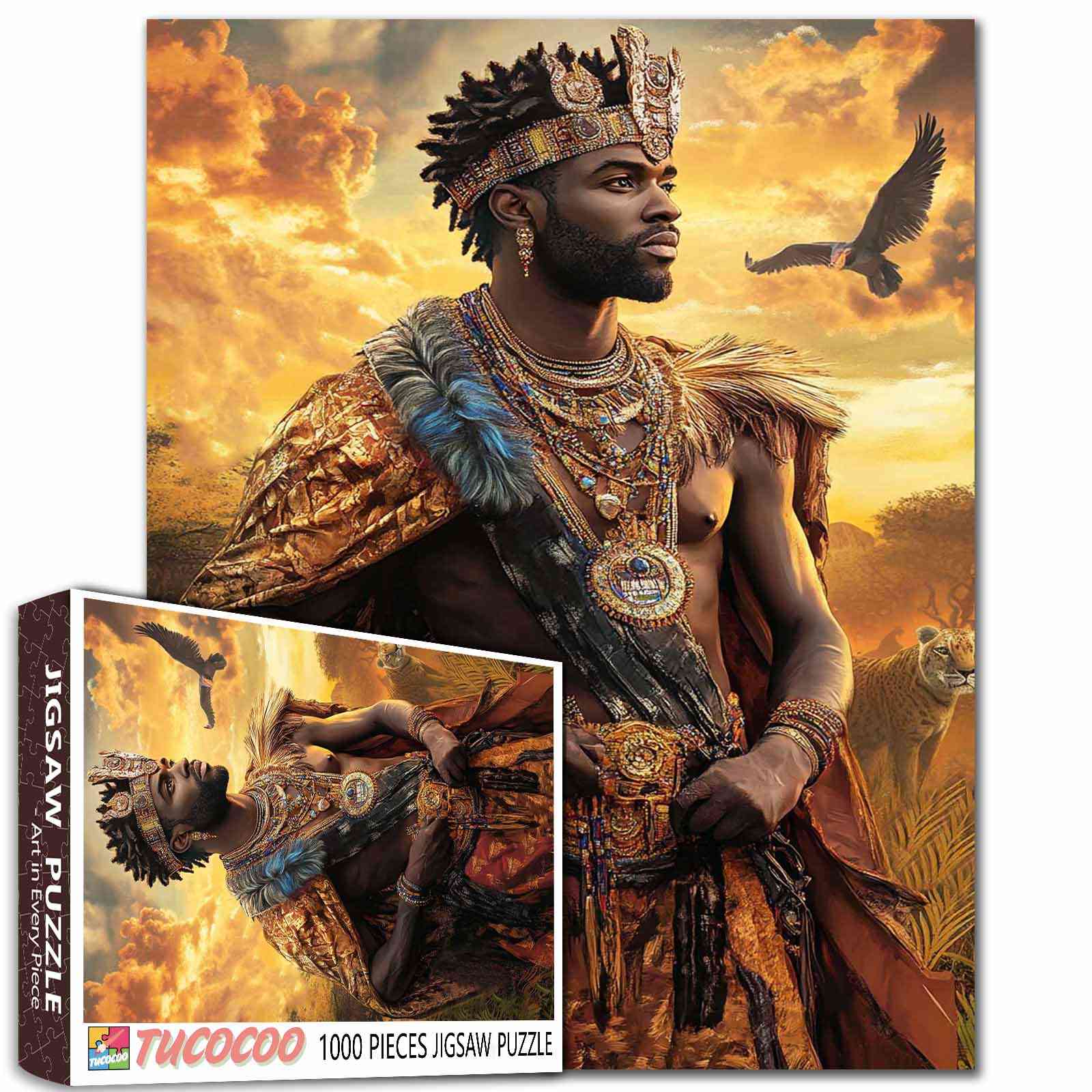 tucocoo-majestic-african-king-eagle-puzzle-1000-teile image 1