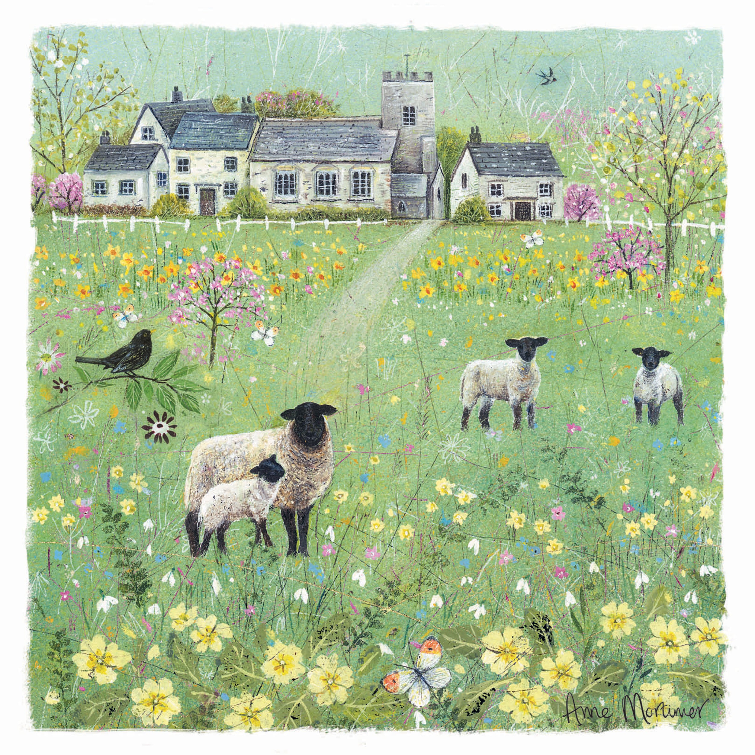 otter-house-spring-meadow-osterkarte-fr-hlingswiese-schaf image 1
