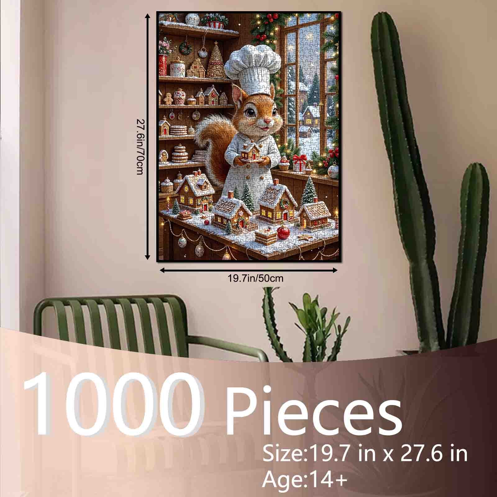 tucocoo-christmas-squirrel-baker-puzzle-1000-teile-backen image 5