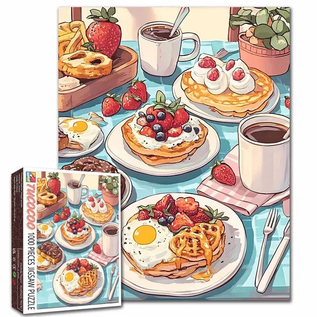 tucocoo-brunch-feast-sunny-table-puzzle-1000-teile-essen image 1