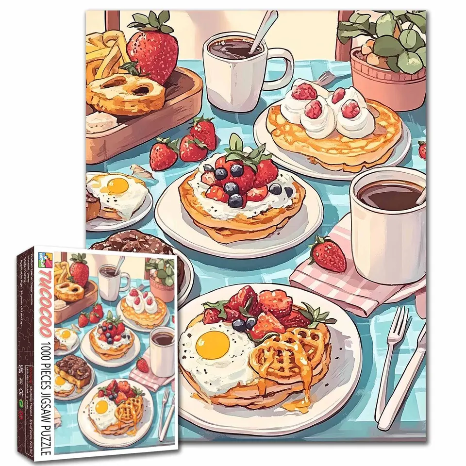 tucocoo-brunch-feast-sunny-table-puzzle-1000-teile-essen image 1
