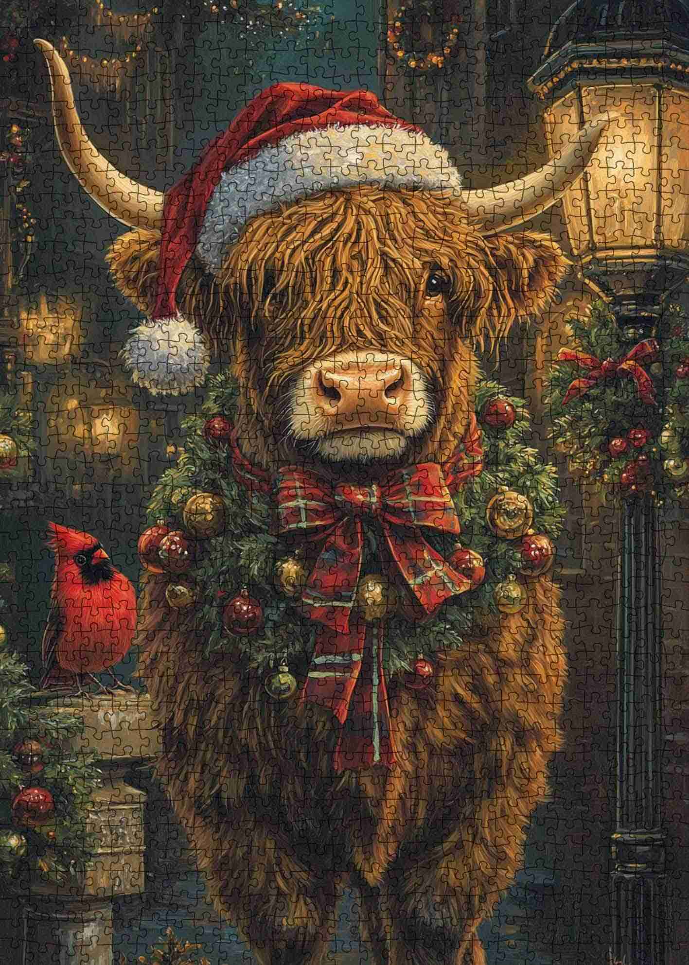 tucocoo-christmas-highland-cow-puzzle-1000-teile-weihnachten image 2