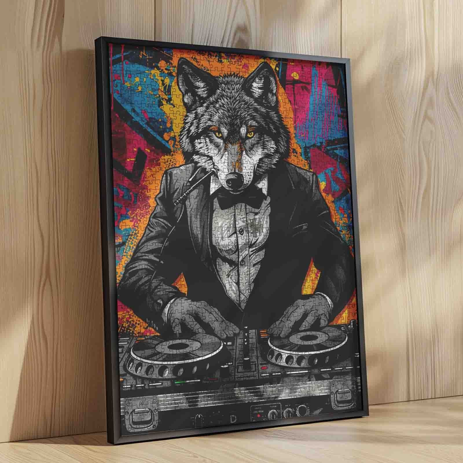 tucocoo-dj-wolf-graffiti-puzzle-1000-teile-neon image 4