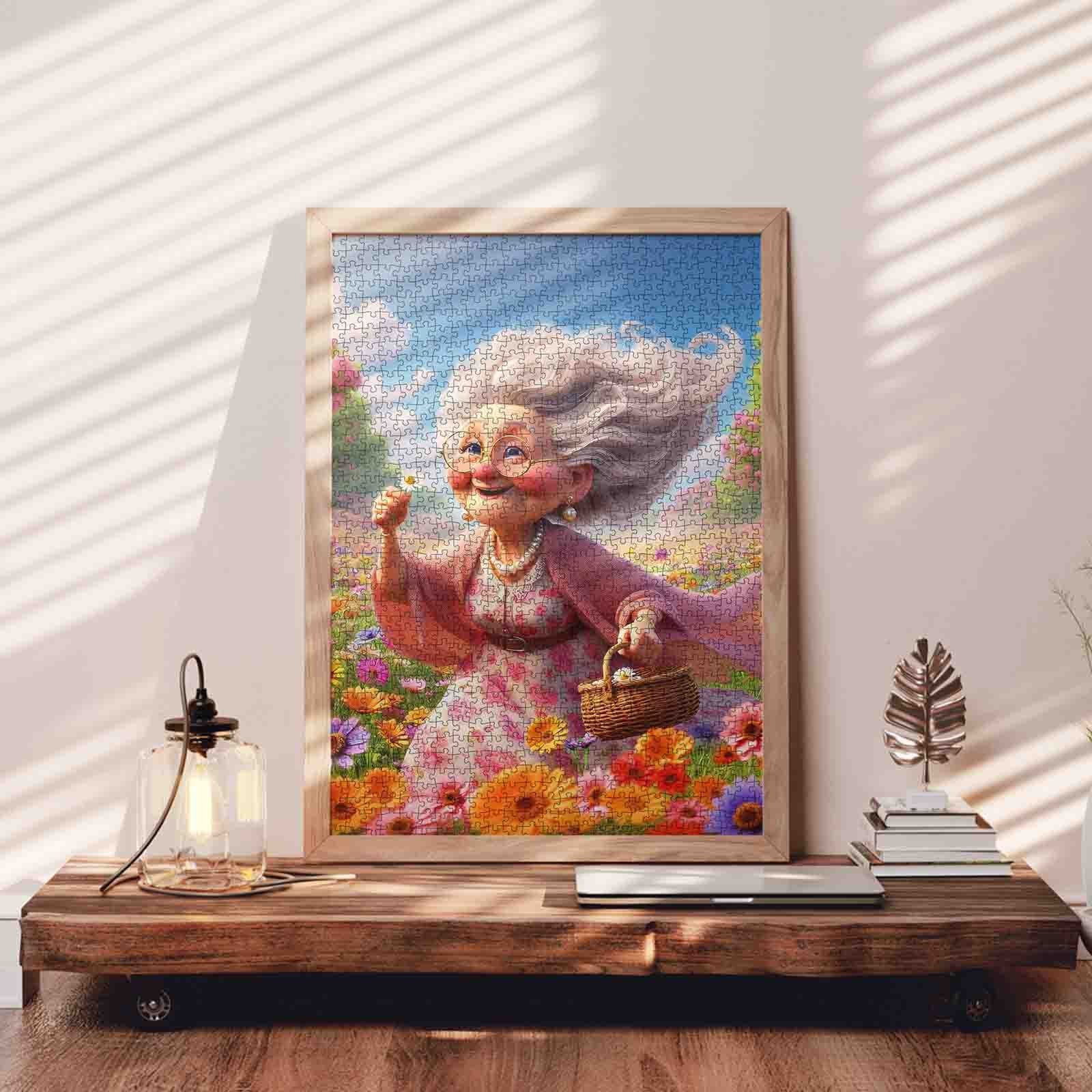 tucocoo-flower-field-grandma-puzzle-1000-teile-blumenwiese image 3