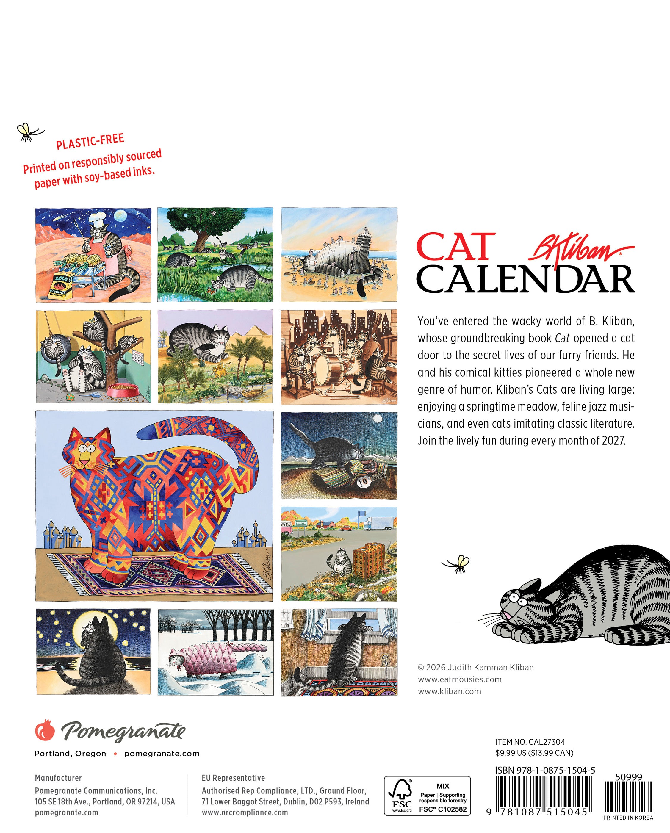pomegranate-b-kliban-catcalendar-mini-wandkalender-2027 image 8