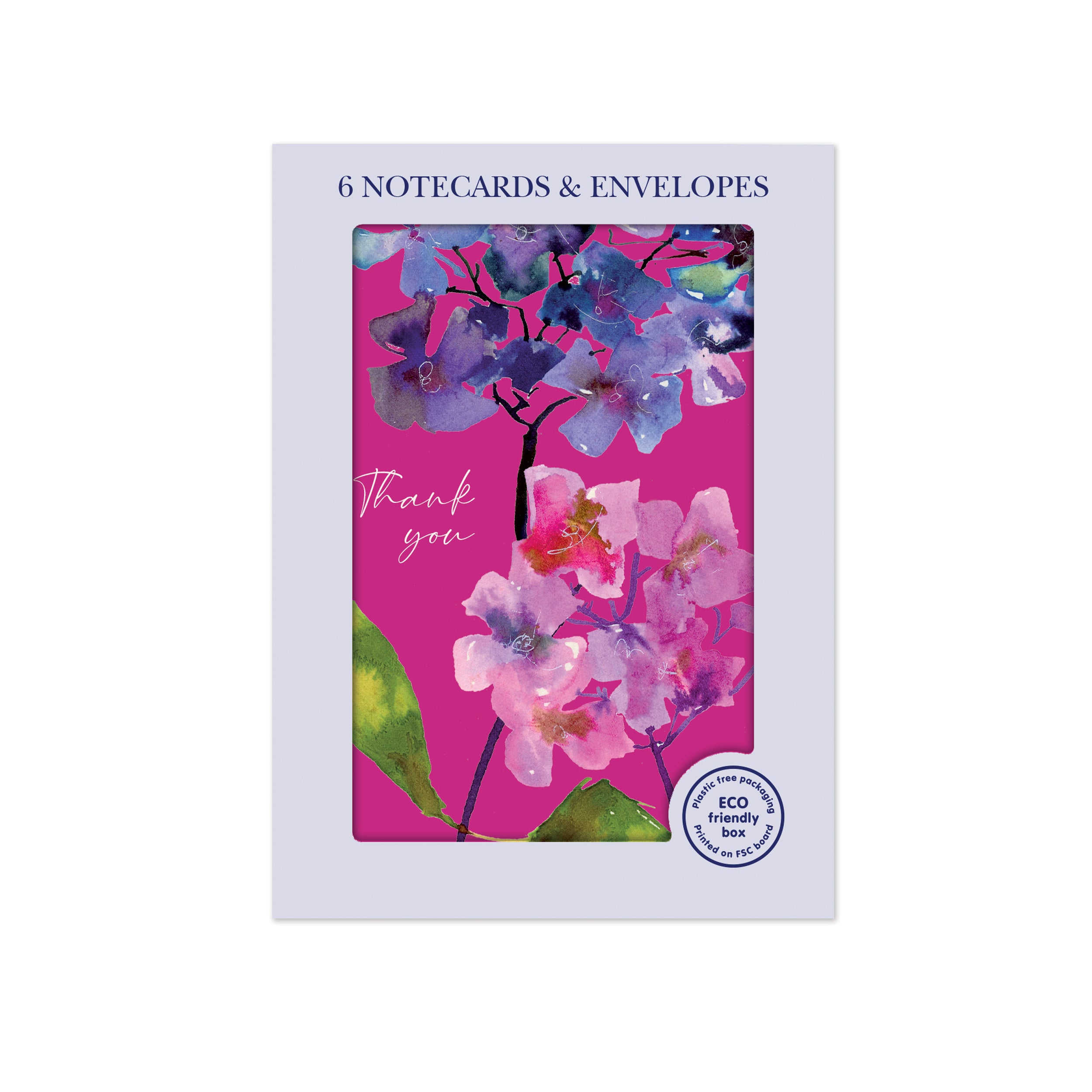 otter-house-watercolour-hydrangeas-mini-notizkarten-6er-blumen image 1