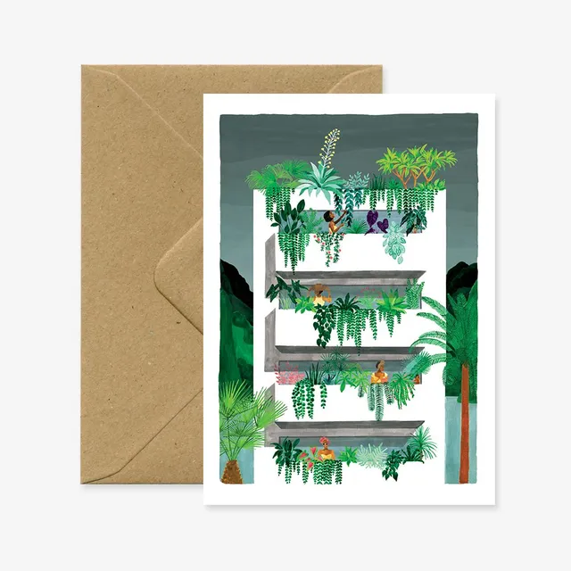 all-the-ways-to-say-beach-building-gru-karte-sommer-a6 image 1
