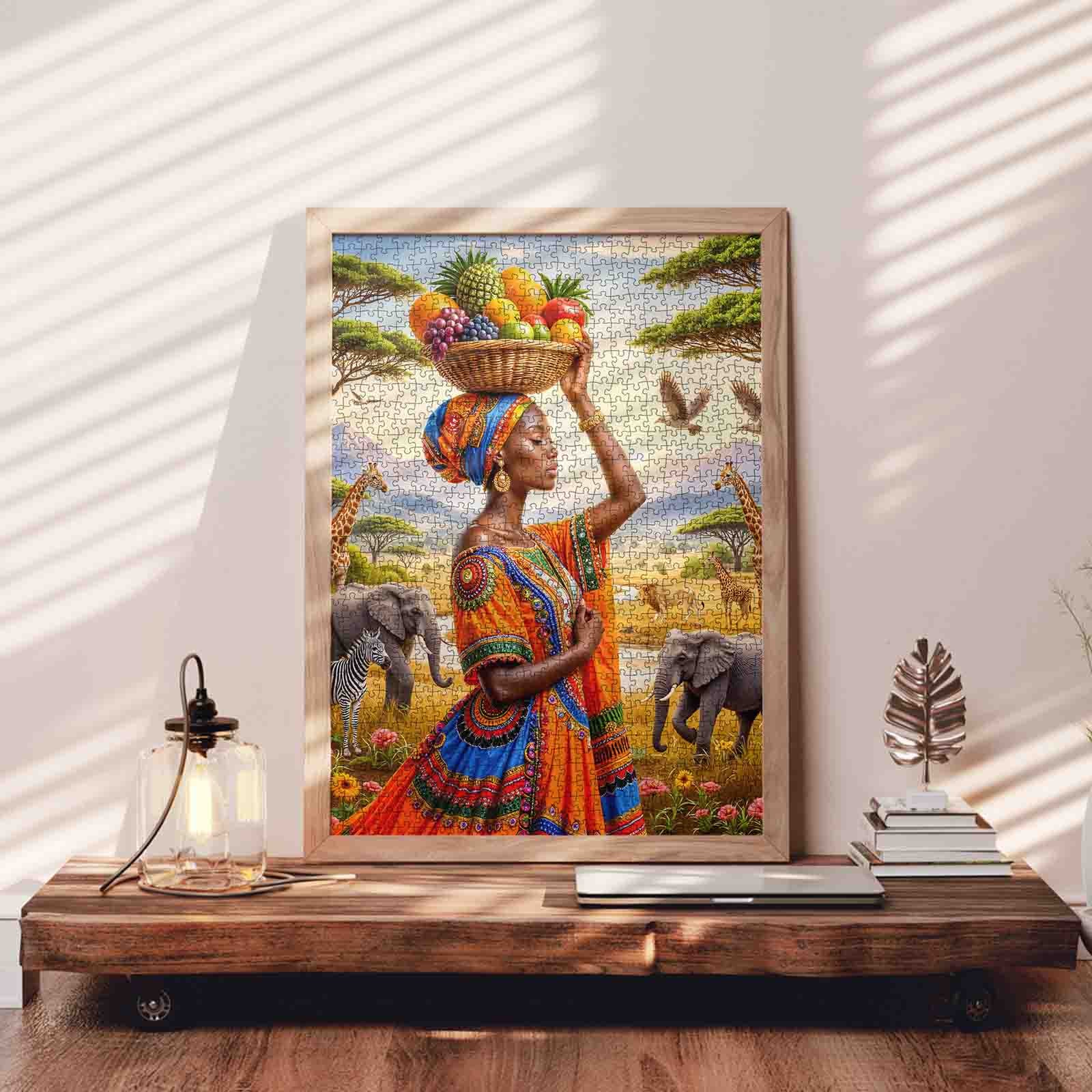tucocoo-african-beauty-savanna-puzzle-1000-teile-korb image 3