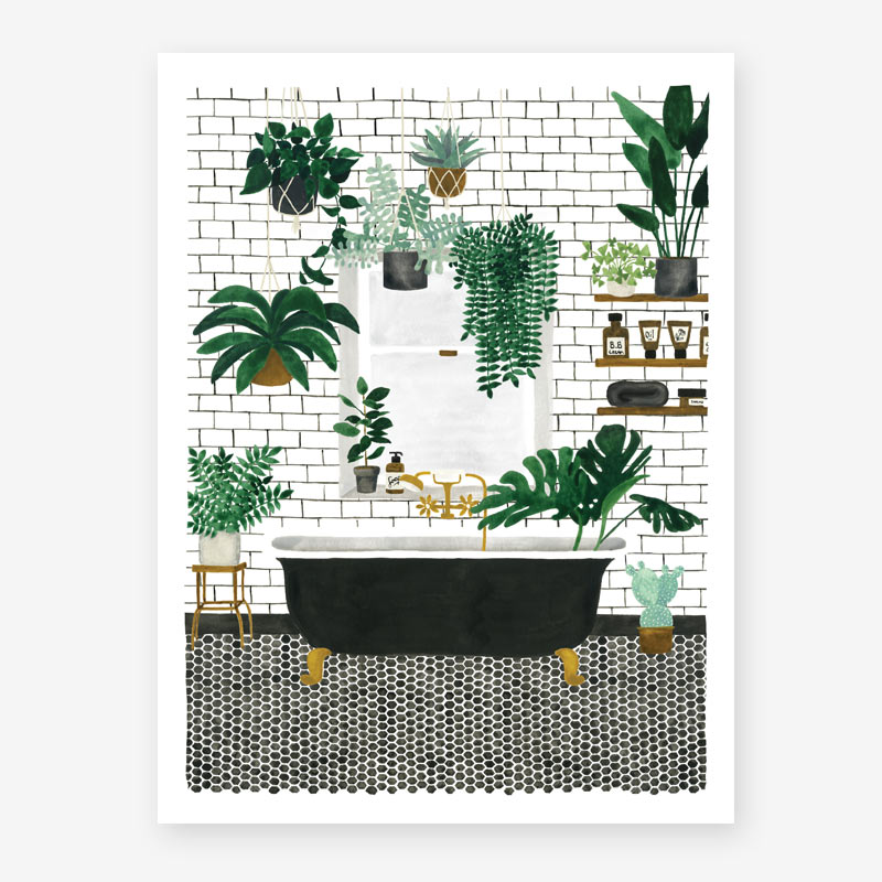 all-the-ways-to-say-bathroom-poster-50-x-70-cm-aquarell image 1