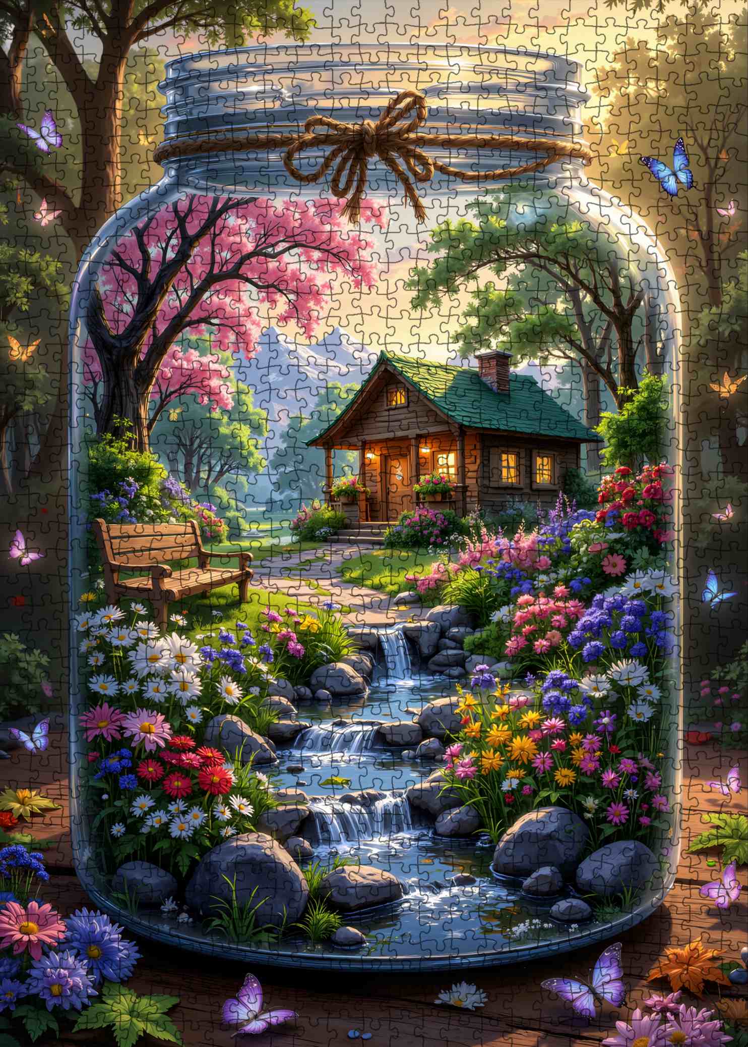 tucocoo-enchanted-cottage-garden-puzzle-1000-teile-garten image 2