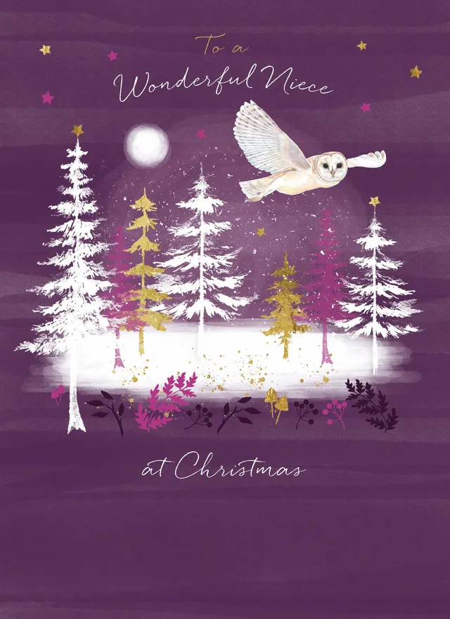 otter-house-weihnachtskarte-nichte-barn-owl-wald-single image 1