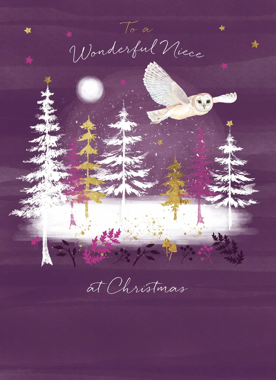 otter-house-weihnachtskarte-nichte-barn-owl-wald-single image 1