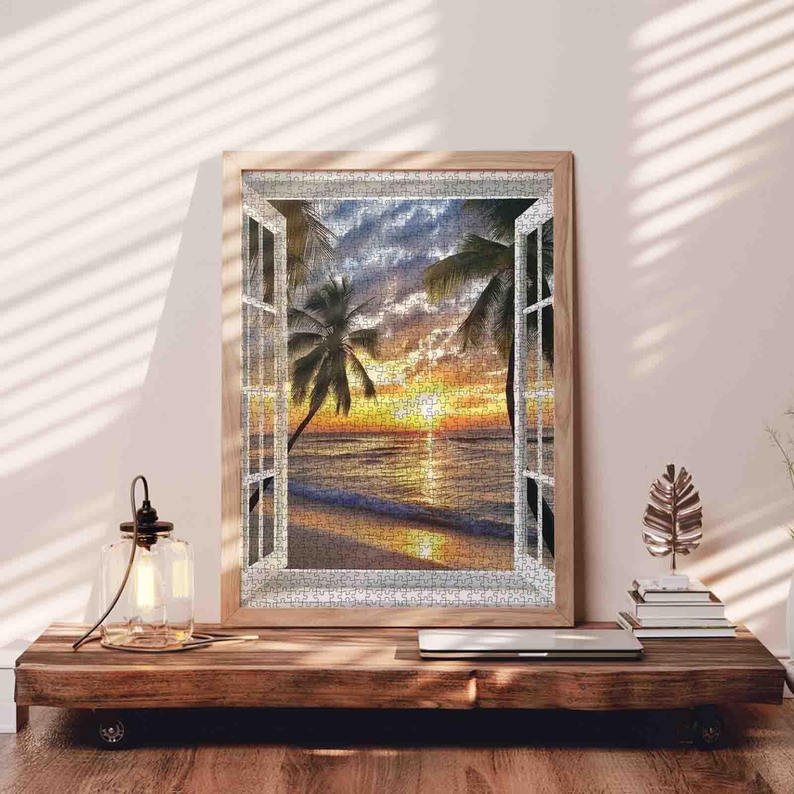 tucocoo-serene-garden-view-puzzle-1000-teile-strand image 3