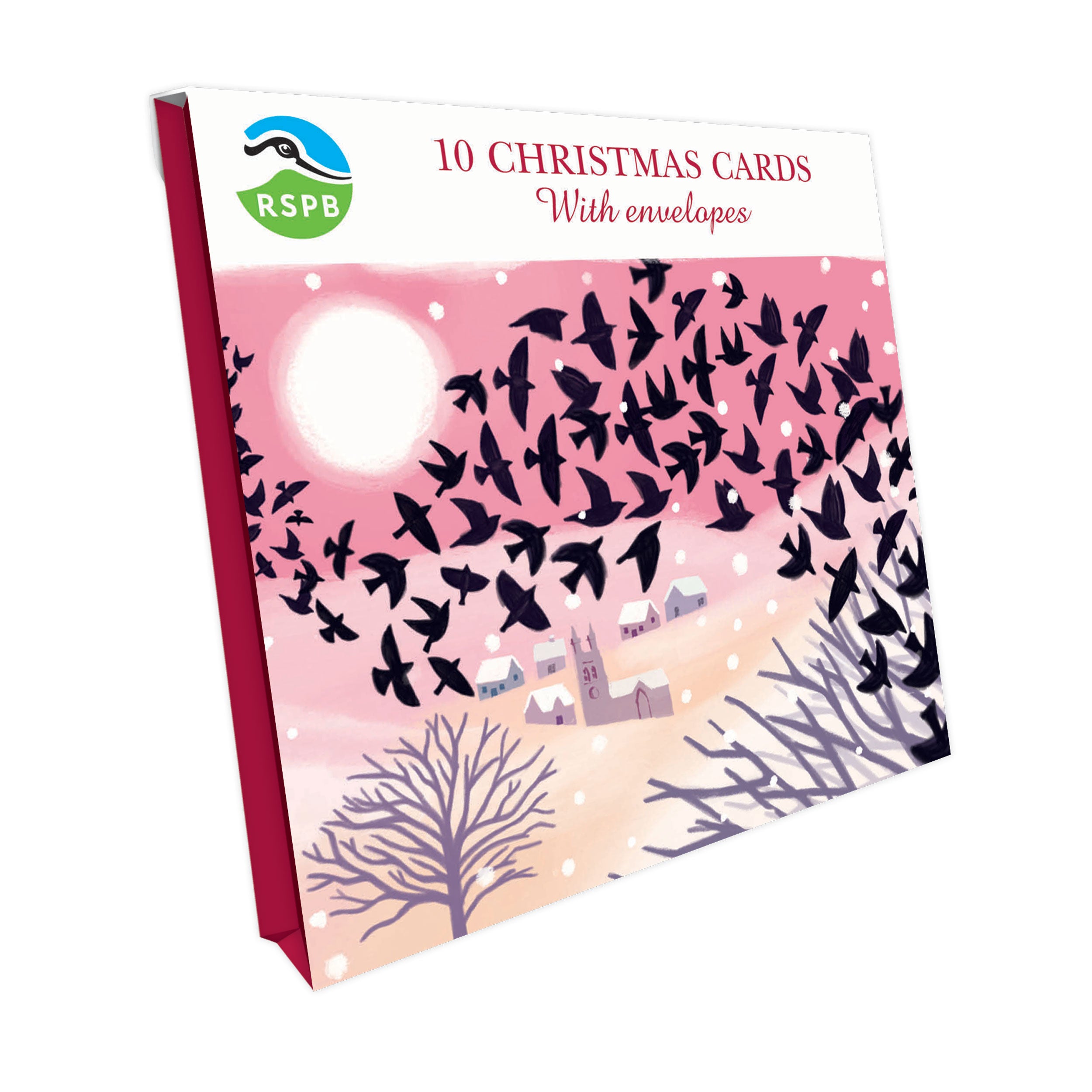 otter-house-starling-murmuration-weihnachtskarten-10er-pack image 1