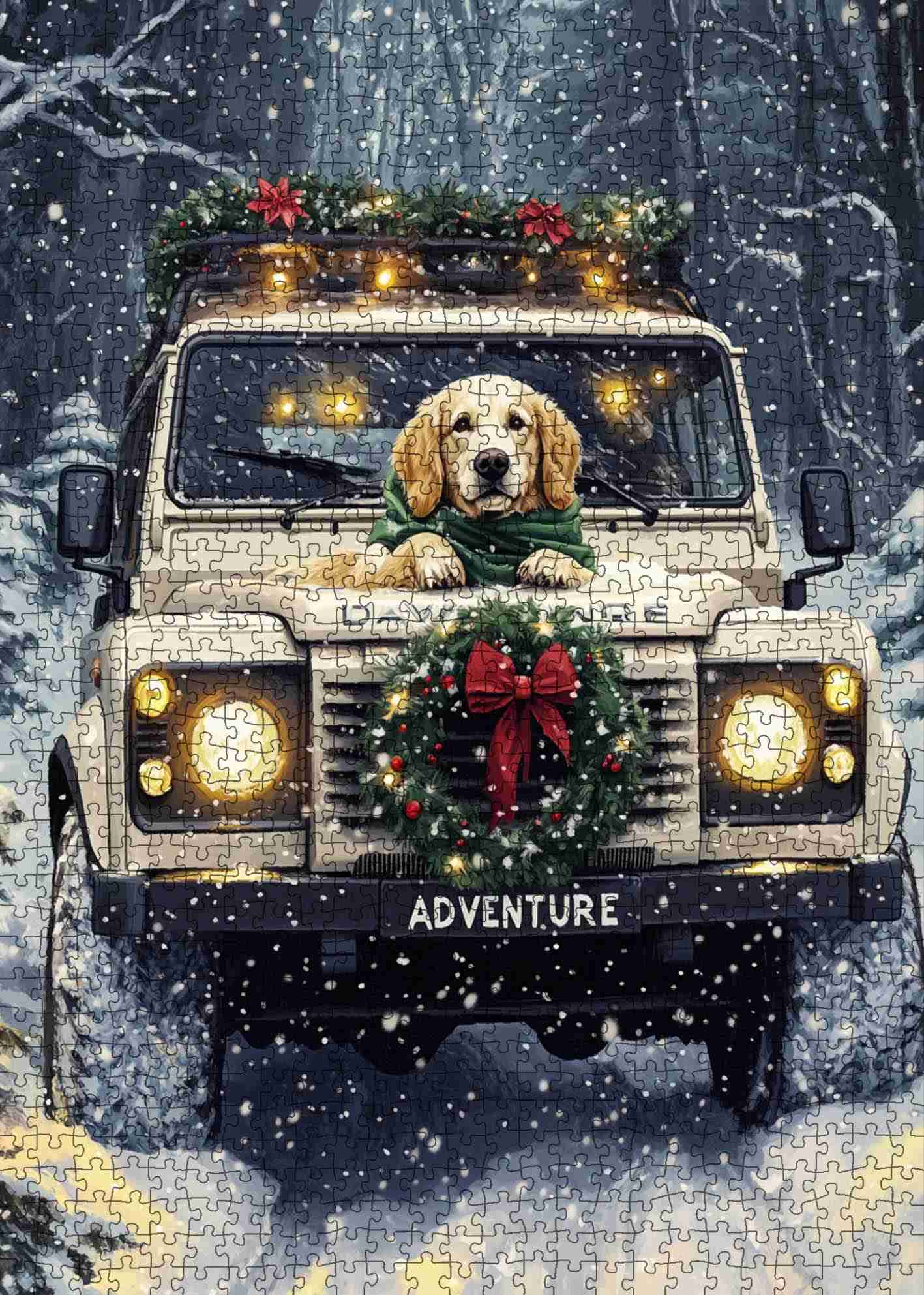 tucocoo-christmas-adventure-dog-puzzle-1000-teile-hund image 2