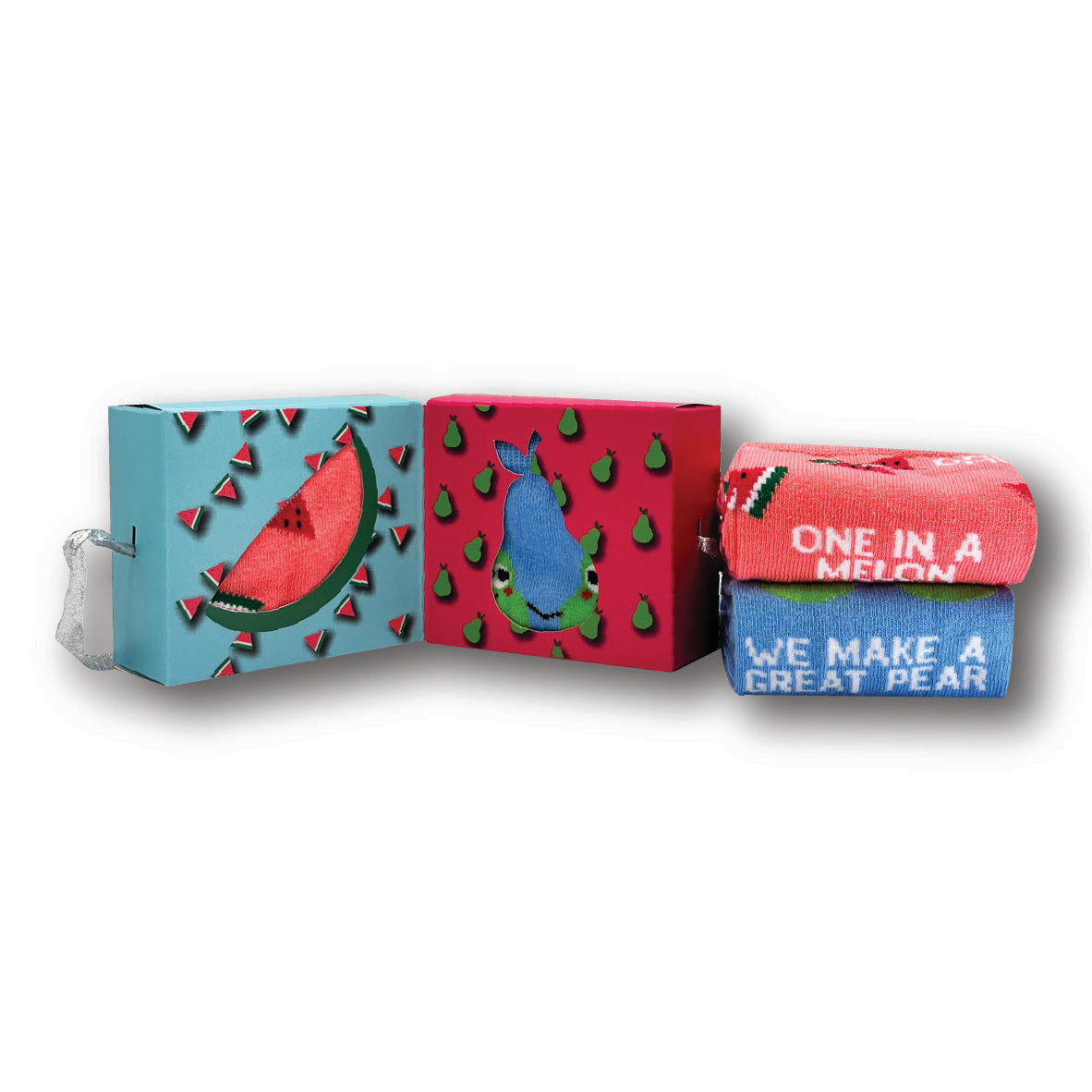 otter-house-let-s-get-fruity-socken-2-paar-wassermelone image 1