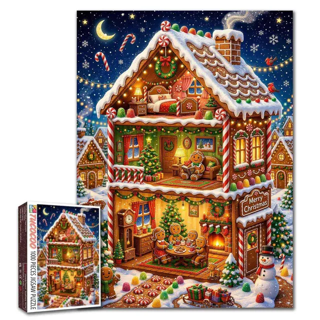 tucocoo-gingerbread-christmas-house-puzzle-1000-teile image 1