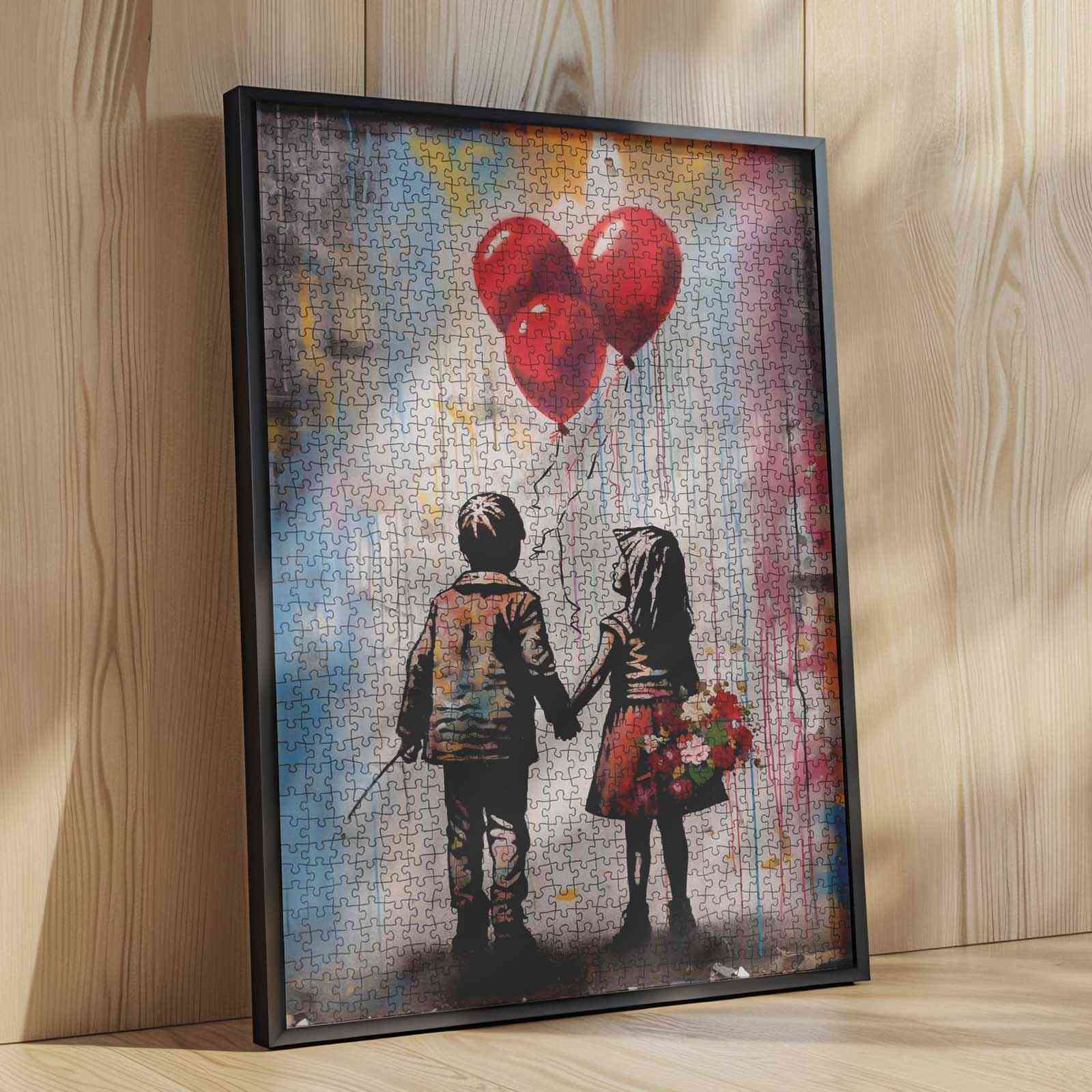 tucocoo-boy-and-girl-holding-hands-puzzle-1000-teile-graffiti image 4