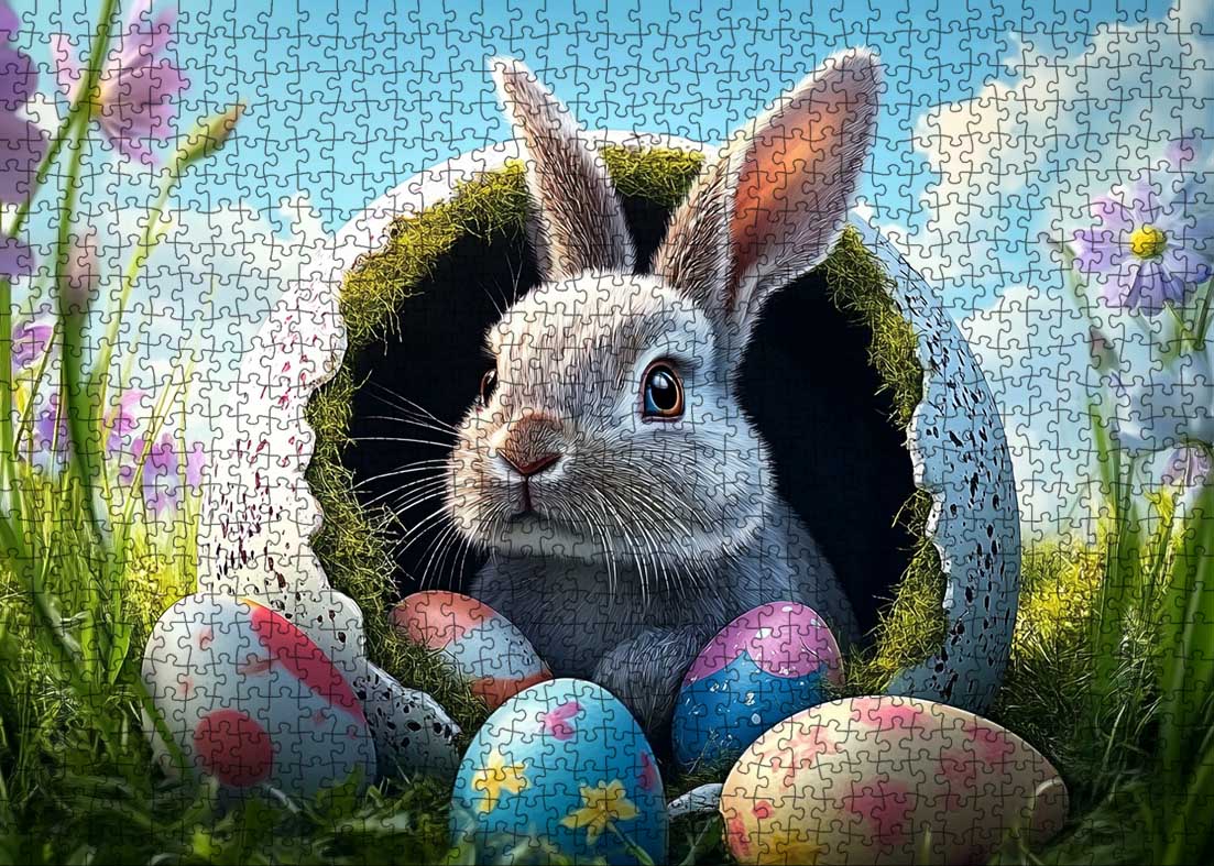 tucocoo-jigsaw-easter-bunny-surprise-puzzle-1000-teile-ostern image 2