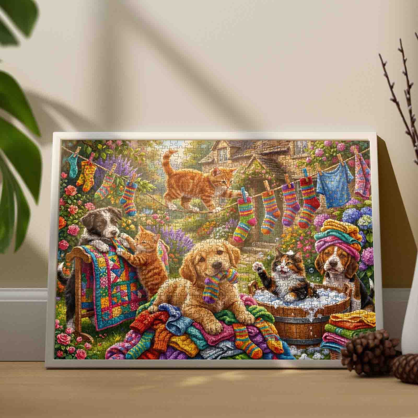 tucocoo-playful-laundry-day-pets-puzzle-1000-teile-haustiere image 3